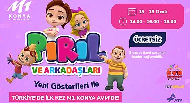 Pırıl ve arkadaşları, Türkiye'de M1 Konya AVM'de çocuklar ile buluşuyor