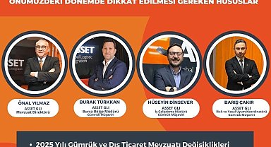 "2025 Yılı Gümrük ve Dış Ticaret Mevzuatı Değişiklikleri" Bursa'da ele alınıyor
