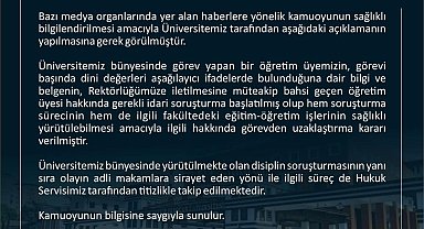 RTEÜ'den İslamiyet'i aşağılayıcı ifadeler kullandığı iddia edilen akademisyen görevden uzaklaştırıldı