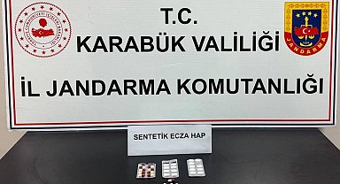 Şahsın üzerinde 33 adet sentetik hap ele geçirildi