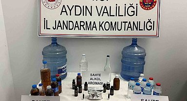 Sahte alkol üretip piyasaya sürüyordu, jandarmaya takıldı