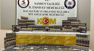 Samsun'da gümrük kaçağı sigara ele geçirildi