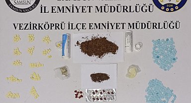 Samsun'da uyuşturucuyla yakalanan 2 kişi gözaltına alındı