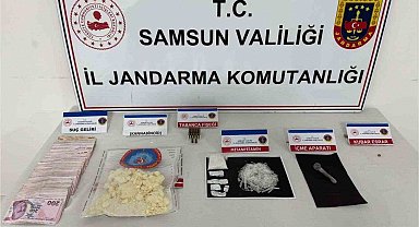 Samsun'da uyuşturucuyla yakalanan şahıs gözaltına alındı
