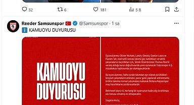 Samsunspor'da şok: Takıma geç katılan 4 oyuncu kadroya alınmadı