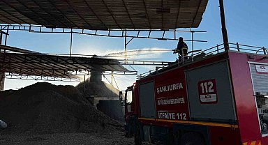 Şanlıurfa'da çırçır fabrikasında korkutan yangın