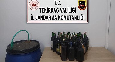 Saray'da el yapımı şarap ele geçirildi