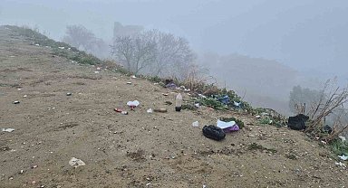 Şehrin en güzel manzarası çöplerle kaplandı