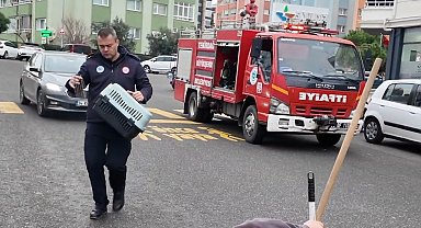 Sıkışan kedi için zamana karşı yarış