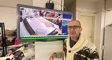 Şişli'de filmleri aratmayan hırsızlık kamerada: Terzideki para dolu zarfları teker teker çaldı