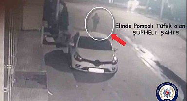 Sokakta tüfekle rastgele ateş açtı: Yakalanma anı kamerada