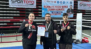 Söke'ye Kickboks'ta başarı ile döndüler