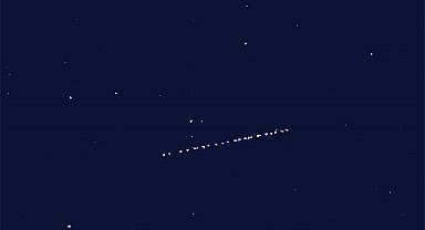 Starlink uyduları Bitlis semalarında görüldü