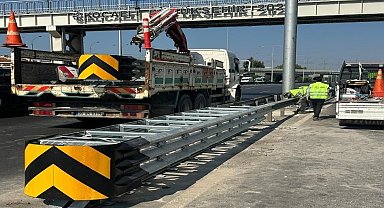 Sürücülerin ve yayların güvenliği için 65 bin metre oto korkuluk yapıldı