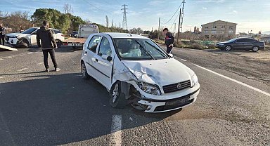 Tekirdağ'da iki aracın karıştığı kazada 6 kişi yaralandı