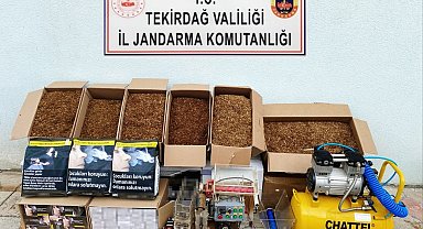 Tekirdağ'da tütün ve makaron operasyonu