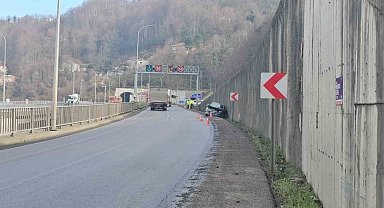 Ters yönde seyreden araca çarpmamak için kaza yaptı