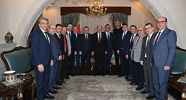 Trabzon heyetinden KKTC Cumhurbaşkanı Tatar'a ziyaret