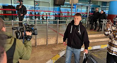 Trabzonspor'un yeni transferi Danylo Sikan, Trabzon'da