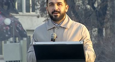 TÜGVA Başkanı Beşinci: "Galata Köprüsü'nden haykırıyoruz, sinmiyoruz, korkmuyoruz; Filistin'i asla unutmuyoruz"