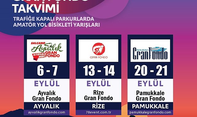 Türkiye Bisiklet Federasyonu, 2025 yılı Gran Fondo yarışlarının takvimini açıkladı