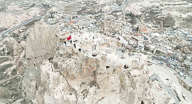 Uçhisar Kalesi'nin ziyaretçi sayısı yarım milyona yaklaştı