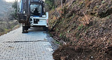 Uğur Köyü'nde alt yapı çalışmaları sürüyor