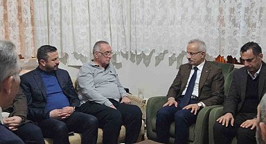 Ulaştırma ve Altyapı Bakanı Uraloğlu'ndan taziye ziyareti