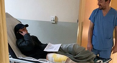 Usta birliğine giderken hastanelik oldu