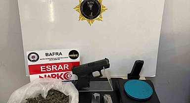 Uyuşturucu ve ruhsatsız silahla yakalanan şahıs tutuklandı