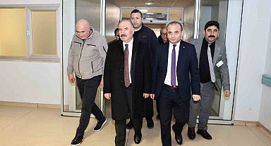 Vali Ali Çalgan, kazada yaralanan polis memurunu ziyaret etti