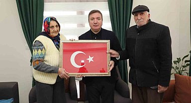 Vali Aydoğdu, Şehit Jandarma Er Garip İleri'nin ailesini ziyaret etti