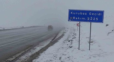 Van'da Kurubaş Geçidi'nde sis etkili oluyor