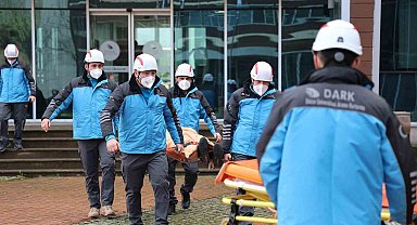 Yangın tahliye tatbikatı gerçekleştirildi