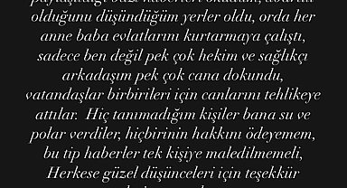 Yangında 15 kişiyi kurtardığı sosyal medya paylaşımıyla öğrenildi