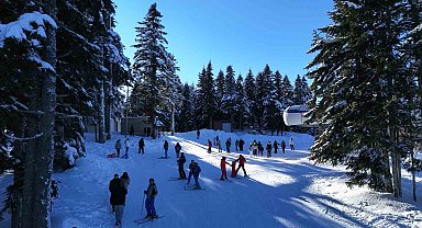 Yılbaşı tatilinde Ilgaz Dağı'na tatilci akını
