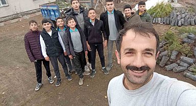 Yozgat'ta minik eller fidanları toprakla buluşturdu