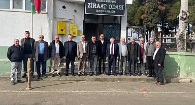 Ziraat odası başkanları üreticinin problemlerini görüştü