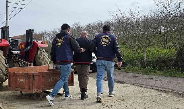 10 yıl hapis cezası olan şüpheli, jandarma ekiplerince yakalandı