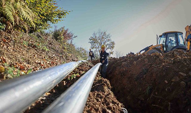 6 bin 500 metrelik yeni içme suyu hattında sona gelindi