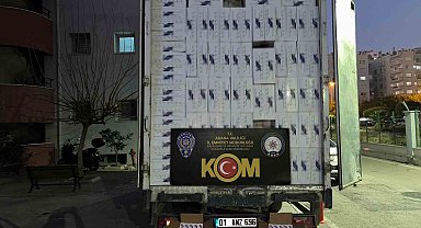 Adana'da 5 milyon gümrük kaçağı makaron ele geçirildi