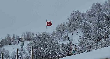 Adıyaman'da kar yağışıyla kartpostallık görüntüler ortaya çıktı