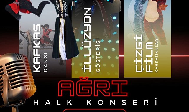 Ağrılılar 'Halk Konseri'nde bir araya gelecek