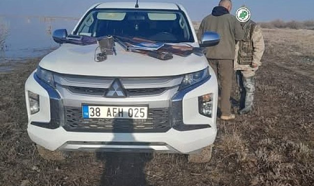 Akgöl'de yasa dışı avlanan 5 kişiye idari işlem uygulandı