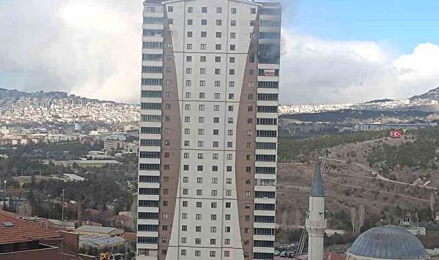 Ankara'da bir binanın 18. katında yangın