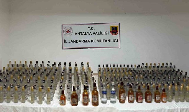 Antalya'da kaçak ve sahte alkol operasyonu