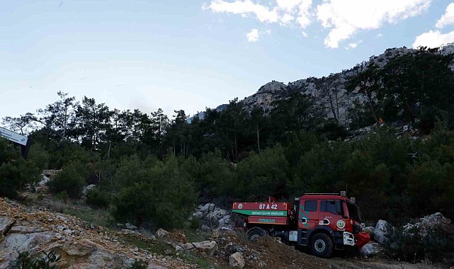 Antalya'daki orman yangını kontrol altına alındı, 2 hektar alan zarar gördü