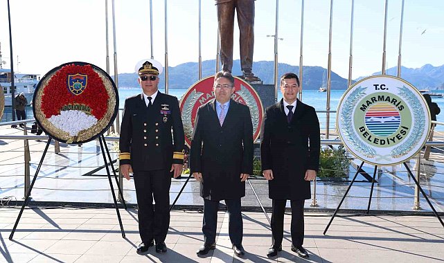 Atatürk'ün Marmaris'e gelişinin 90'ıncı yıl dönümü törenle kutlandı