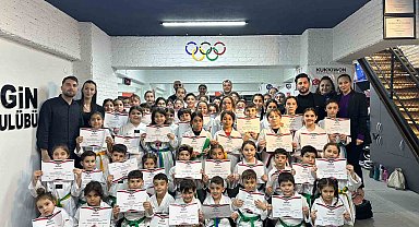 Aydın'da taekwondo dalında 2025 yılı birinci dönem kuşak sınavları yapıldı