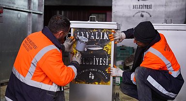 Ayvalık Belediyesi, öz kaynaklarıyla konteyner üretiyor